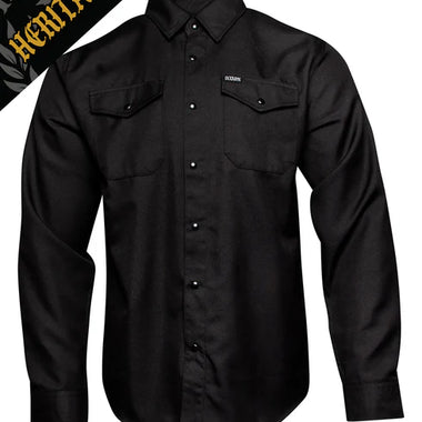 OUTLAW HERITAGE FLANNEL BLACK - MENS