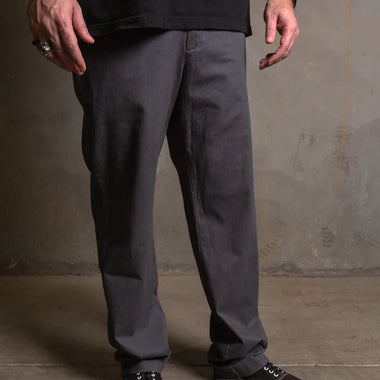 DIXXON CHINO STRETCH PANTS CHARCOAL (30" INSEAM)