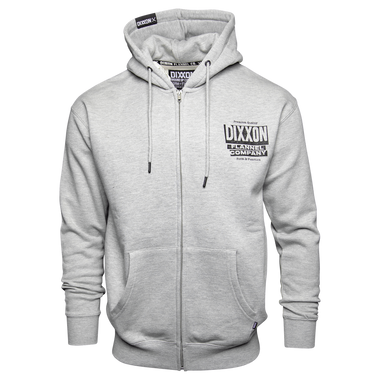 DIXXON GREY ZIP UP HOODIE