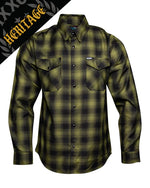 LONE WOLF HERITAGE GREEN/BLACK FLANNEL - MENS