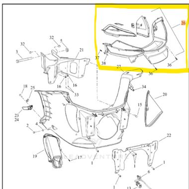 Inner Fairing Infotainment Mount Panel FXLRST