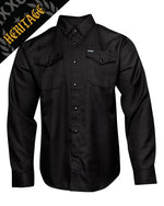 OUTLAW HERITAGE FLANNEL BLACK - MENS