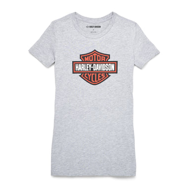 HARLEY-DAVIDSON  Shield Graphic Tee – Heather Grey