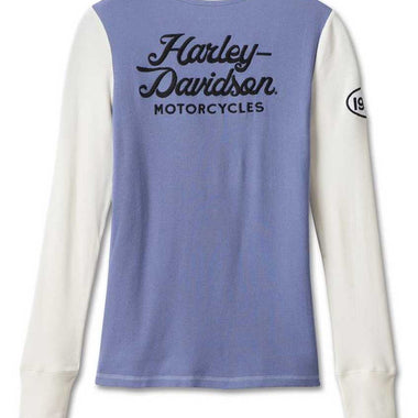 HARLEY-DAVIDSON  Timeless Colorblock Henley – Blue