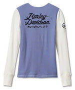 HARLEY-DAVIDSON  Timeless Colorblock Henley – Blue