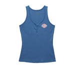 HARLEY-DAVIDSON United Solid Henley Tank – Federal Blue